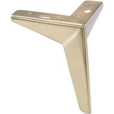 Опора меб. мет. HELLY h130 угловая матовое золото AKS - фото 1