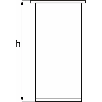 Нога круглая h-230 BY (на 800-6ног/900-6ног/1000-6ног/1200-6ног/1400-7ног/1600-7ног/1800-8ног/1900-9ног) - фото 2