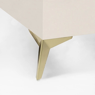 Опора меб. мет. HELLY h150 угловая браш.золото AKS - фото 5