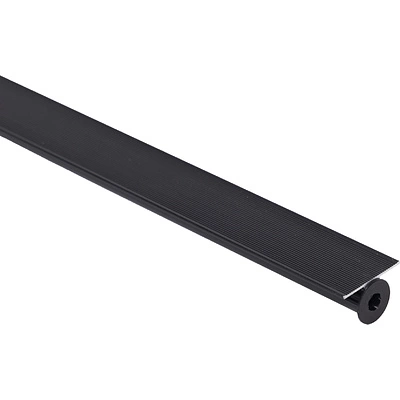 Выравниватель декоративный для мебельных дверей L-2400 -2780 мм черный AKS - фото 1