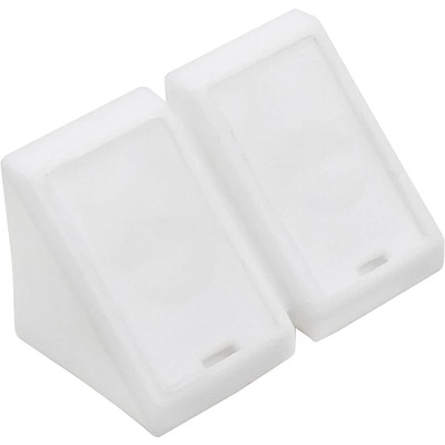 Уголок пластиковый двойной белый (уп/ 50 шт) РП - фото 1