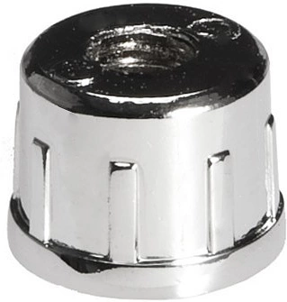 Заглушка внутр. трубы d25 (511Е) 0,6-0,8 с резьбой М10, хром AKS - фото 1