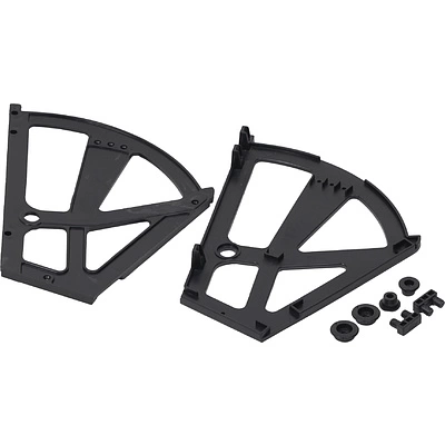 Крепление в шкаф для обуви двухрядное, черный РП - фото 1