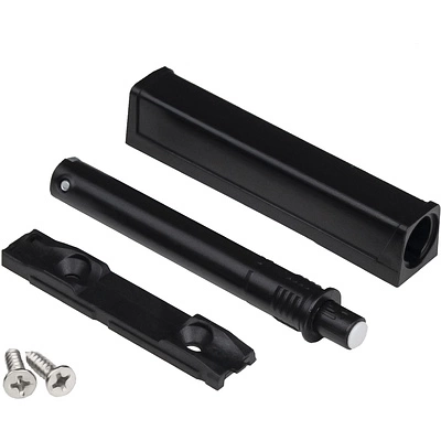 Механизм push-to-open наконечник резиновый накладной/врезной черный AKS усиленный - фото 3