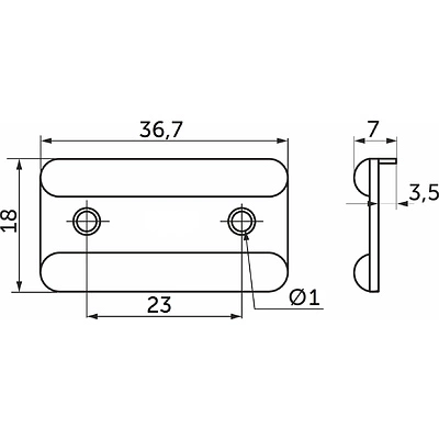 Подпятник пластик. черный (1 упак. = 10 шт.) РФ - фото 2