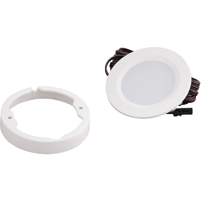 Светильник светодиодный STAR, врезной/накладной, 2W, 12V, круглый, белый, 6000К, AKS - фото 3