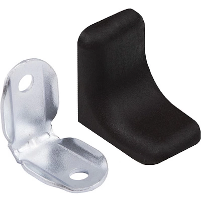 Уголок с металлической основой и пластиковой крышкой черный 12 (уп/100шт) LUNA - фото 1