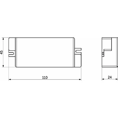 Блок питания Ultra 30W/12V с вилкой и миниконнектором (по 2 м), AKS - фото 2