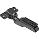 Петля полунакладная с доводчиком 45мм h0 clip-on AKS PLUS 3D узкая черная (саморезы, заглушки) - фото 4