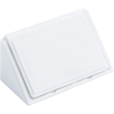 Уголок пластиковый двойной белый (уп/ 250 шт) AKS - фото 1