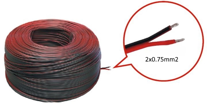 Акустический кабель 2х0,75мм, AKS (1 бух. = 100 м.п.) - фото 1