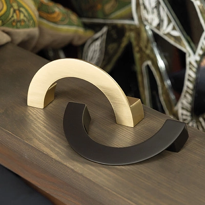 Ручка меб. скоба мет. COSMO 96 брашированное золото, AKS - фото 5