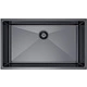 Мойка н/сталь, прямоугольная одночашевая, 740*440 мм., мат графит, PVD, врезн на/под столешницу, РП (3,0 мм.) - фото 1