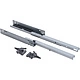 Направляющая скрытого монтажа L-450 push to open ДСП до16mm с замками AKS SLIM SLIDE полное выдвижение - фото 1