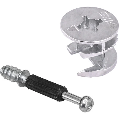 Эксцентрик 15x11,5 для плиты 16 мм + шток 7*34/6*11 (уп/10компл) AKS - фото 1