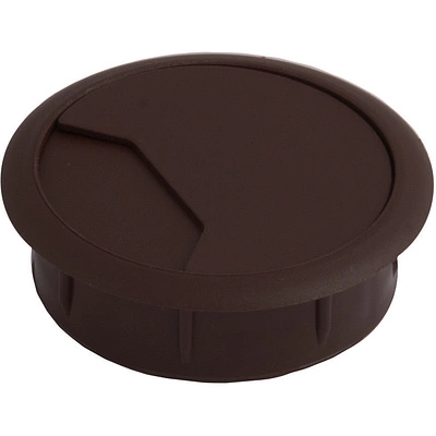 Пропуск кабельный пластик D60мм венге (1550) LEBA - фото 1