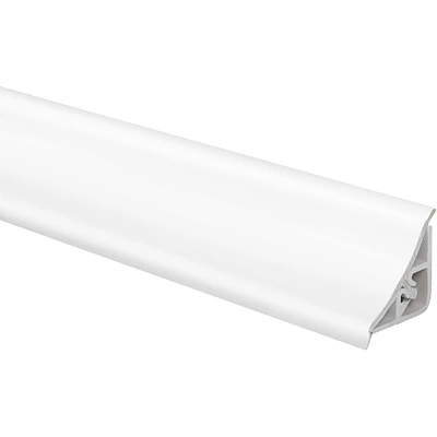 Плинтус ПВХ для столешницы белый (M 011) AKS (1шт=3м.п.) - фото 1