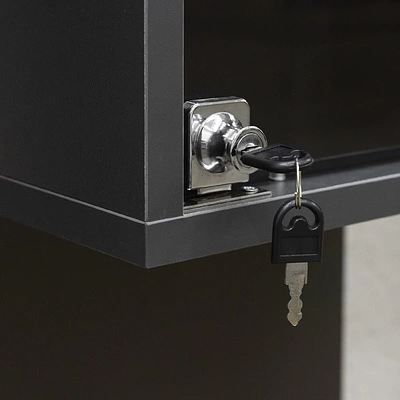 Замок для стеклянной распашной двери механический 407 AKS - фото 3