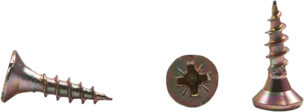 Саморез универсальный 5,0*50, желтый цинк (уп/0,25тыс.шт) AKS - фото 1