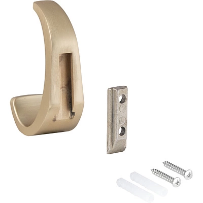 Крючок меб. однорожковый мет. MYHITO брашированное золото AKS - фото 5