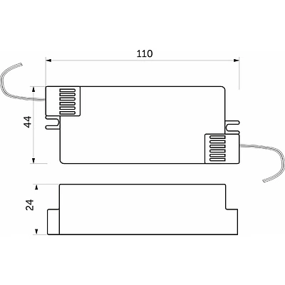 Блок питания Ultra 60W/12V с вилкой и миниконнектором (по 2 м), AKS - фото 2