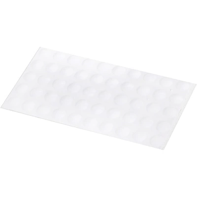 Отбойник силиконовый d8 h=1,5 AKS (лист = 50 шт.) белый - фото 1