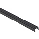 Профиль алюминиевый накладной NAVI-0806B с экраном, узкий, цвет черный, 2м, AKS - фото 3