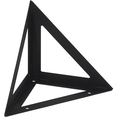 Полкодержатель мет. RISE 150*150*150*1.5 черный AKS - фото 1