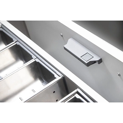 Ручка с поводком внутреннего ящика Slimbox AKS 13,5-21мм белая - фото 5