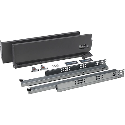 Система ящиков Slimbox L-300 H=128 PUSH TO OPEN ДСП16мм графит - фото 3