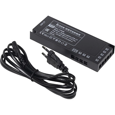 Блок питания Indoor Splitter 36W/12V, с вилкой, AKS - фото 1