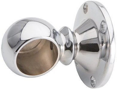 Держатель дистанционный концевой трубы d25 (993), хром AKS - фото 1