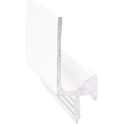 Ручка-профиль алюм. врезная L-образная, 3.5м, белый матовый AKS - фото 1