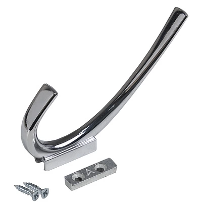 Крючок меб. двухрожковый мет. SKY хром AKS - фото 4