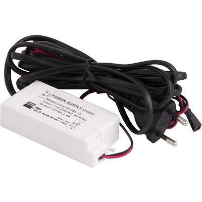 Блок питания Ultra 15W/12V с вилкой и миниконнектором (по 2 м), AKS - фото 3