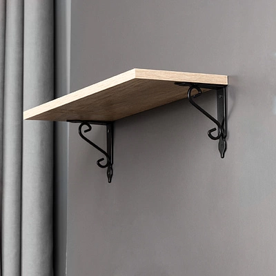 Полкодержатель мет. MELODY 145*110, черный AKS - фото 3