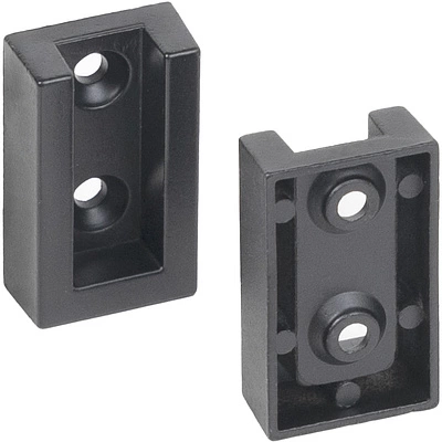 Держатель штанги гардеробной прямоуг. FAME/3 концевой, графит AKS - фото 3