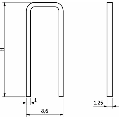 Скоба Н-30 1 уп=26,600 шт - фото 2