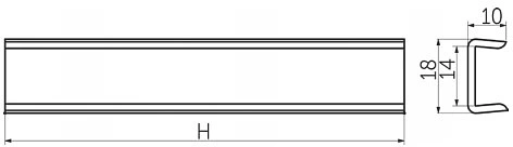 Заглушка к цоколю мебельному ПВХ h=150, чёрный РФ - фото 2