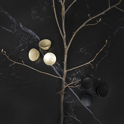 Ручка меб. кнопка мет. PINA брашированное золото, AKS - фото 6