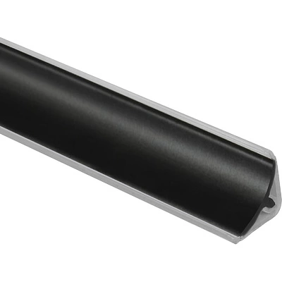 Плинтус ПВХ для столешницы черный узкий (S 012) AKS (1шт=3м.п.) - фото 1