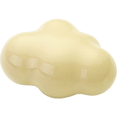 Ручка меб. кнопка керамич. CLOUD, желтый, AKS - фото 1