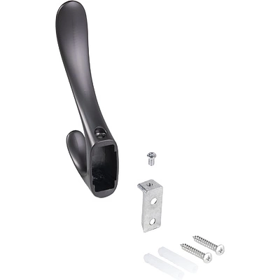 Крючок меб. двухрожковый мет. ROMA графит AKS - фото 5