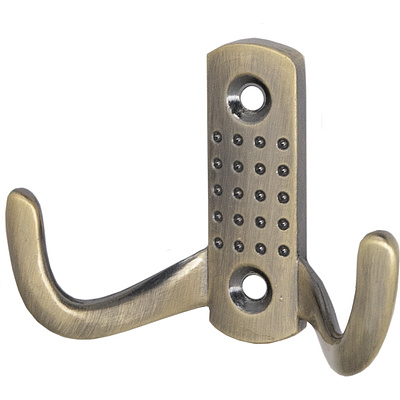 Крючок меб. двухрожковый мет. WP12 старое золото GRIDLI - фото 4