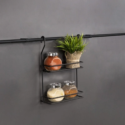 Корзина на трубу d16 двойная малая CWJ116B черный AKS - фото 5