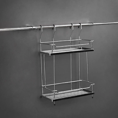 Корзина на трубу d16 двойная CWJ216B хром AKS - фото 3