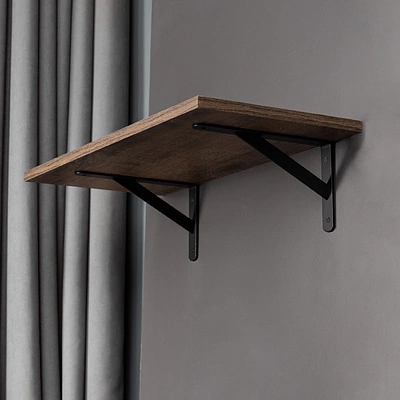 Полкодержатель мет. LINE 250*150*30*4, черный AKS - фото 3