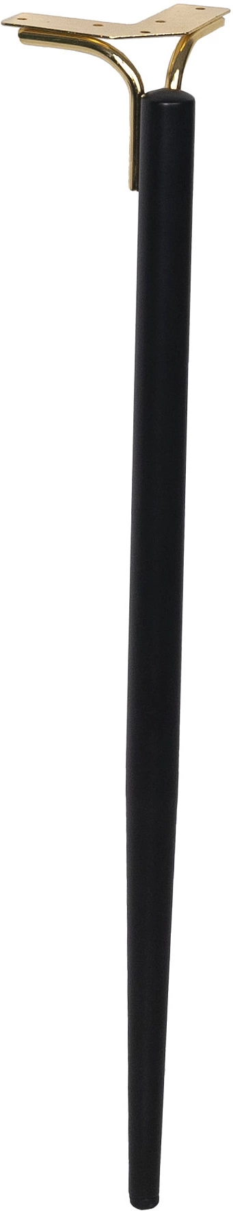 Опора меб. DIANA h725, черный матовый/золото (1 упак. = 4 шт.) AKS - фото 1