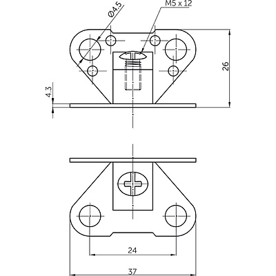 Стяжка "бабочка" пластиковая (уп/200шт) AKS - фото 2
