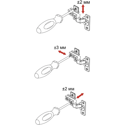 Петля угловая 45° с пружиной 48мм h2 slide-on AKS - фото 5